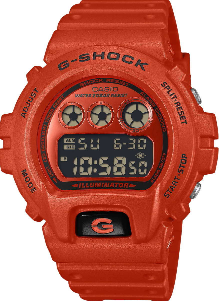 G‑Shock DW‑6900RRB‑4 All Red Vivid Color Streetwear Model – WATCH OUTZ