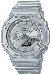 Casio G-Shock Analog Digital 2100 Series Metallic Silver GA-2110FF-8A www.watchoutz.com