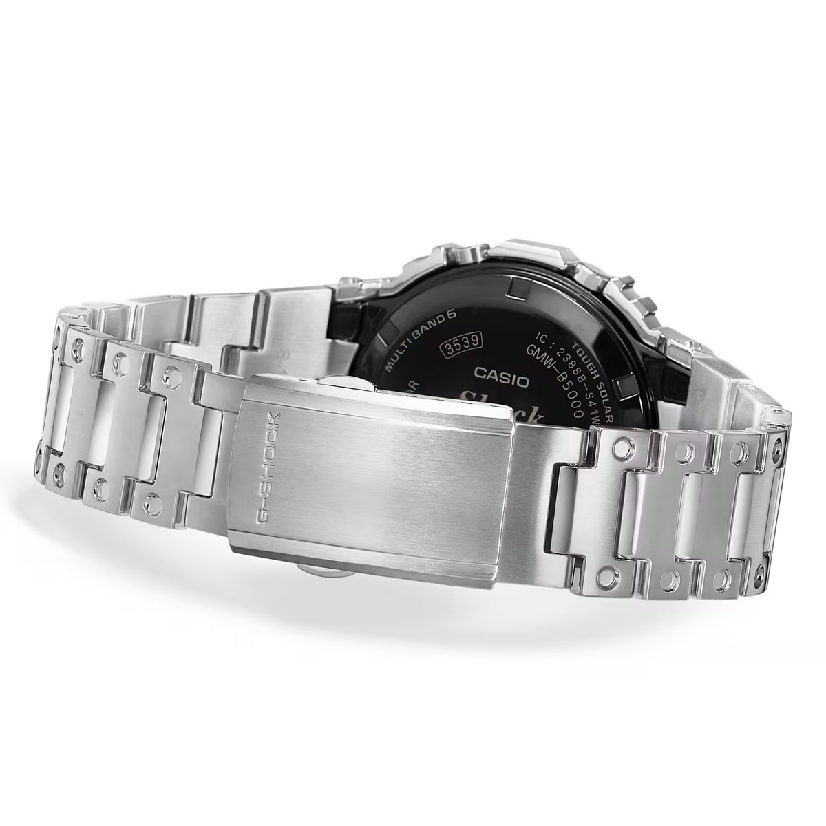 CASIO G-SHOCK Tough Solar シルバー Casio G-Shock Full Metal Tough Solar Silver-Black Face GMW-B5000BT