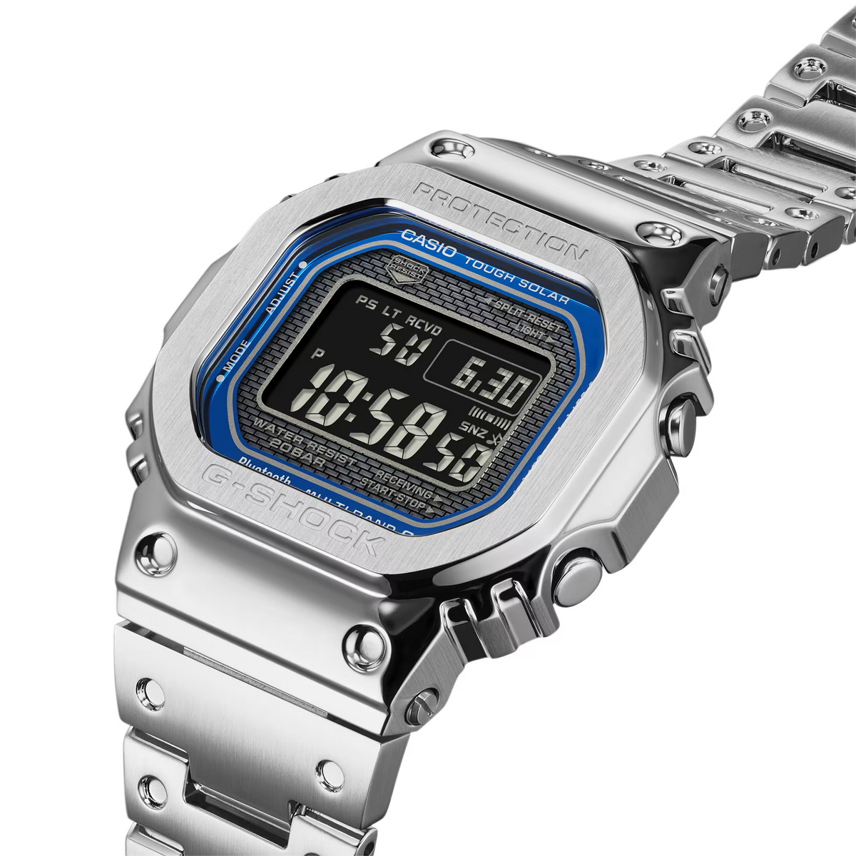 Casio G-Shock GMW Full Metal Series Silver Blue GMW-B5000D-2