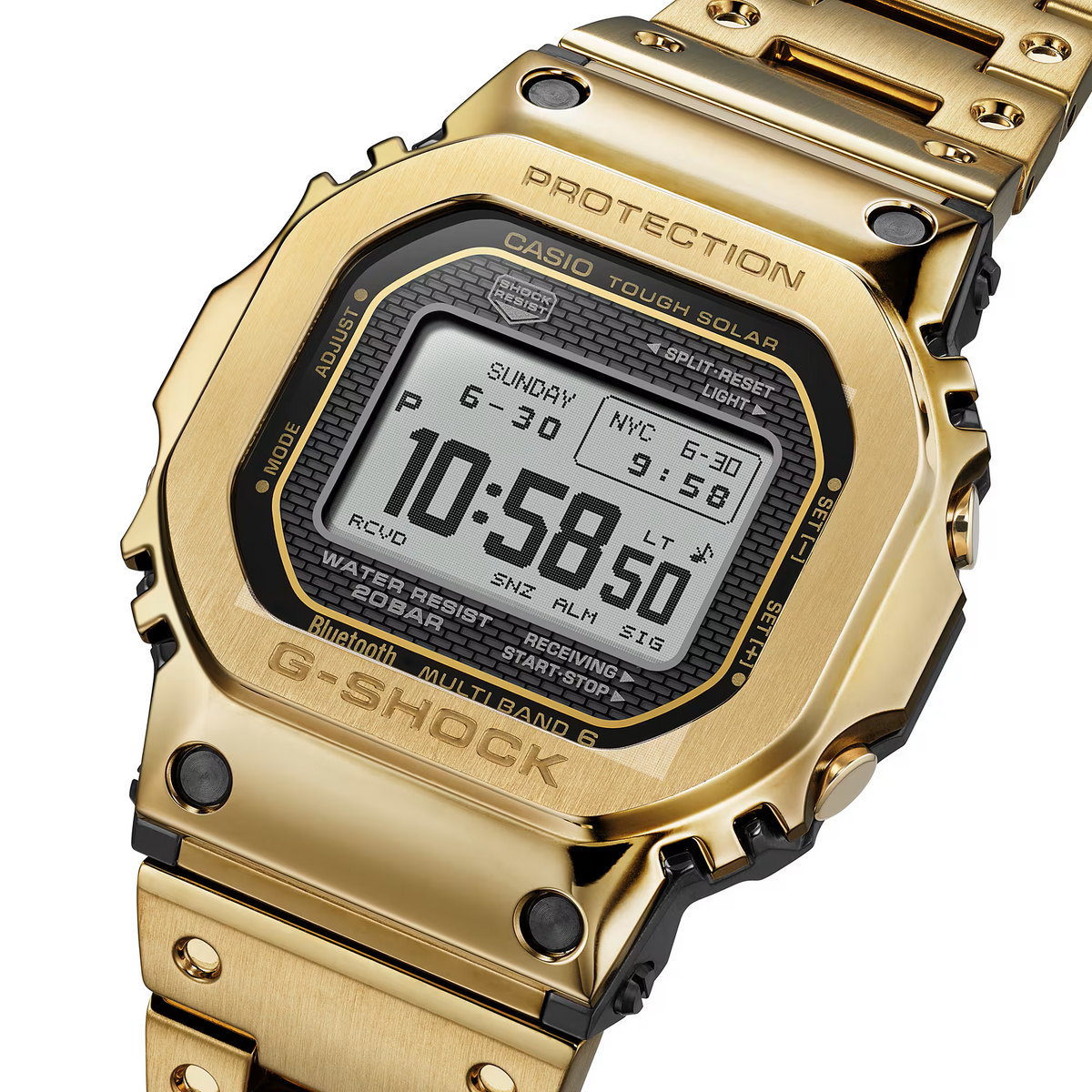 Casio G-Shock Metal Solar Multi-Band 6 MIP LCD Gold GMW-BZ5000GD-9