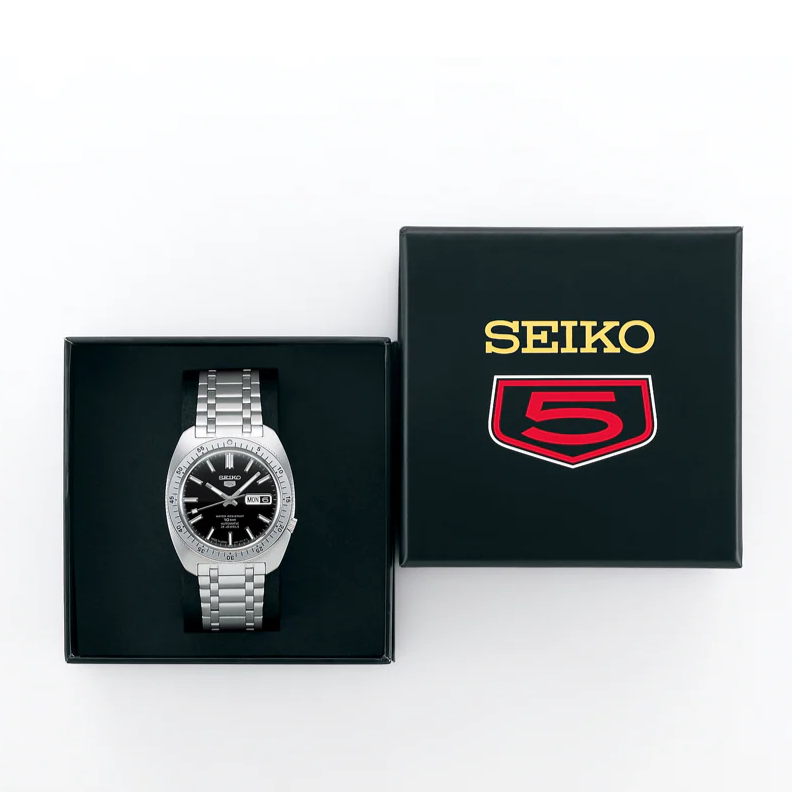 SEIKO 5 Sports SBSA313 バンビ製ミラネーゼ付き Seiko 5 Sports Automatic Heritage Design Reissue SBSA313