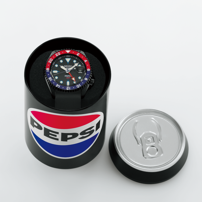 Seiko 5 Sports SKX Series Automatic GMT Pepsi Limited Black SSK047