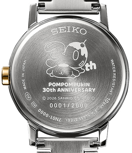 SEIKO DECOR 30th Anniversary 置時計 セイコー SEIKO × Sanrio Pompompurin 30th Anniversary Limited 2000pcs