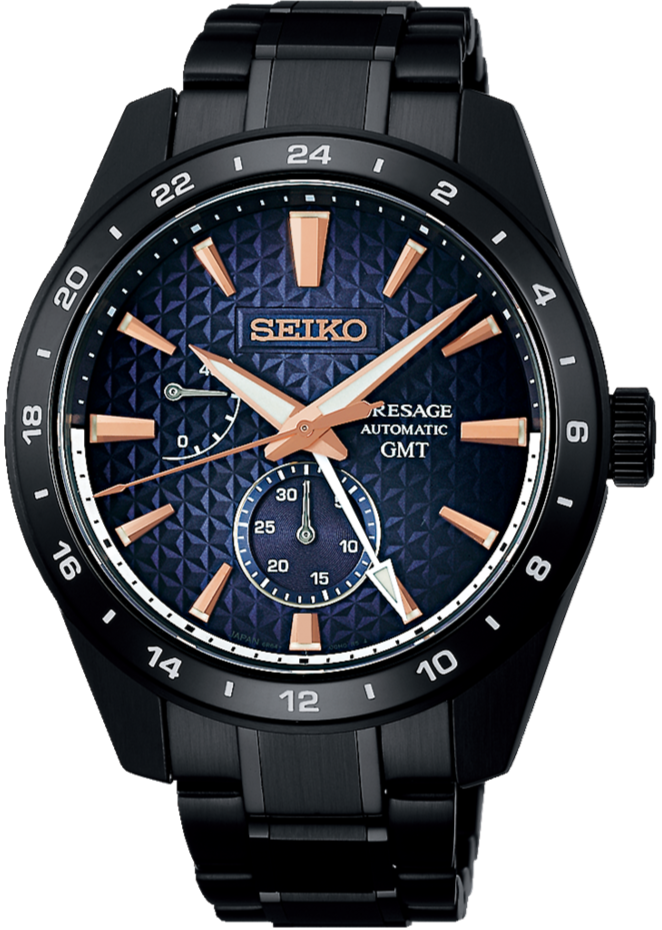サリシノハラ Seiko Presage Sharp Edge Series Limited GMT Akebono SPB361