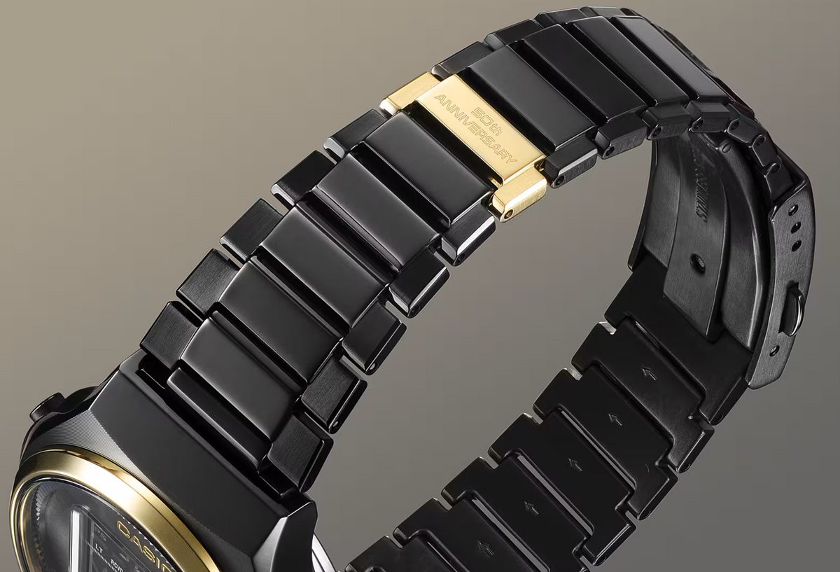 Casio a168 gold black shop