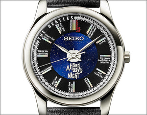 Seiko X THE BEATLES "A Hard Day's Night" 60th Anniversary Collaboration Limited Edition Quartz Chronograph Dial www.watchoutz.com