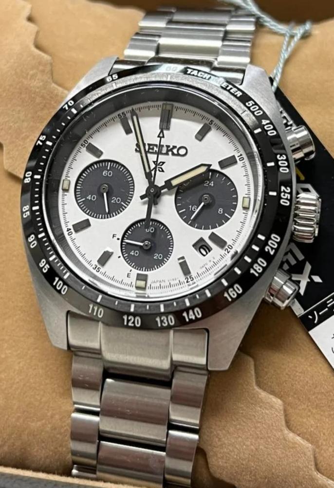 Seiko Prospex Speedtimer Solar Chronograph White Dial SBDL085 (SSC813)