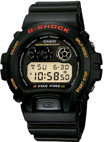 Casio G-Shock 6900 Series Basic Fox Fire DW-6900B-9 DW6900 www.watchoutz.com
