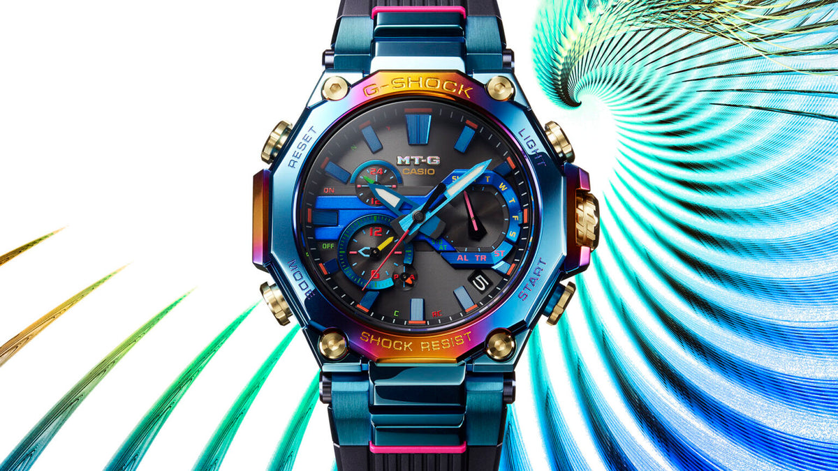 Casio G-Shock MT-G Tough Solar Rainbow IP Blue Phoenix Special MTG-B2000PH-2AJR Casio G-Shock MT-G Tough Solar Rainbow IP Blue Phoenix Special MTG-B2000PH-2AJR