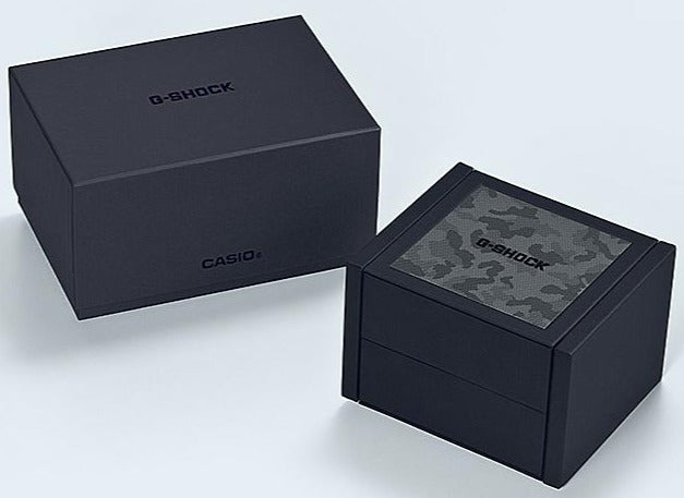 Casio G-shock Square Face Grey Digital Camo WATCH