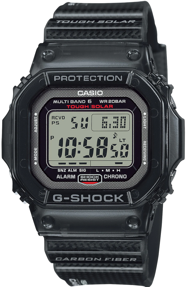 Casio G Shock Square Face Origin Solar Carbon Band JDM GW