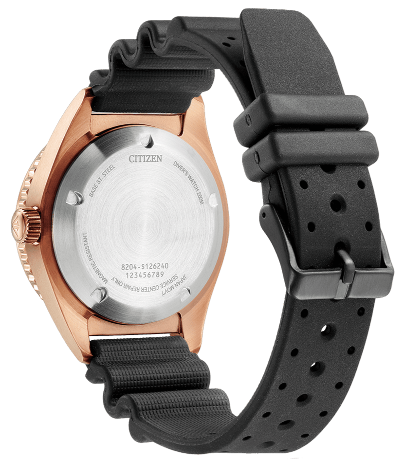 Citizen NY0125‑08W Mechanical Brown Diver 200M | WatchOutz – WATCH