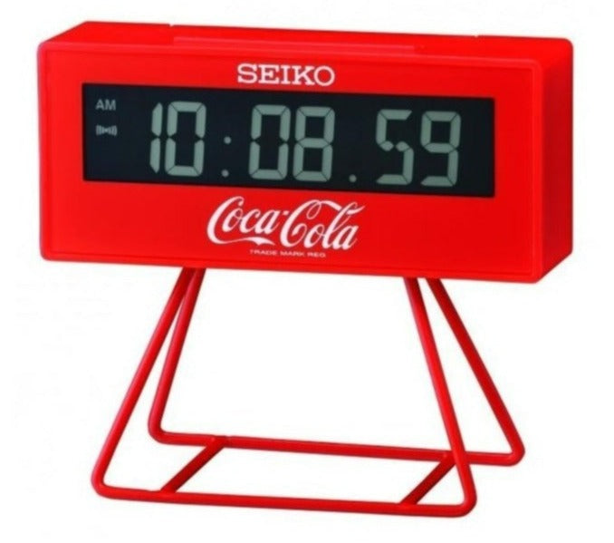 Seiko Digital LCD Alarm Clock CocaCola Limited Small QHL901R WATCH OUTZ