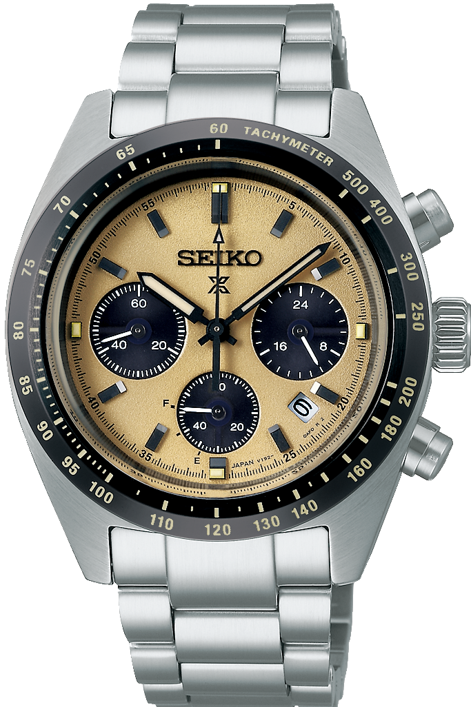 Seiko Prospex Speedtimer Solar Chronograph Yellow Dial SSC817 SBDL089