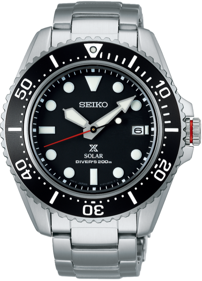 Seiko Prospex Sea Solar Black Dial 200M Diver Scuba SNE589