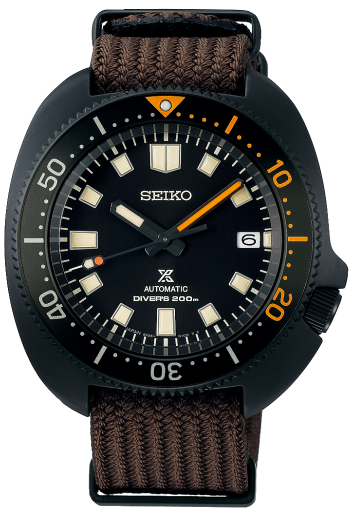 Seiko Prospex 2022 The Black Series Limited Edition 1970 Diver's Modern Re-interpretation Automatic 200M 