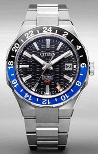 Introducing the Citizen Series 8 GMT NB6031-56E & NB6030-59L with a Night View and Checkered Pattern Dial www.watchoutz.com
