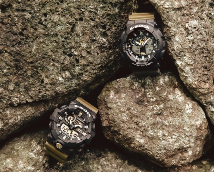 Introducing the Latest G-SHOCK Release: 'Two-Tone Earth-Tone Colors' with Black Case and Khaki/Olive Green Band - GA-100TU-1A3, GA-710TU-1A3, GA-110TU-1A5, GX-56TU-1A5 & DW-6900TU-1A5
