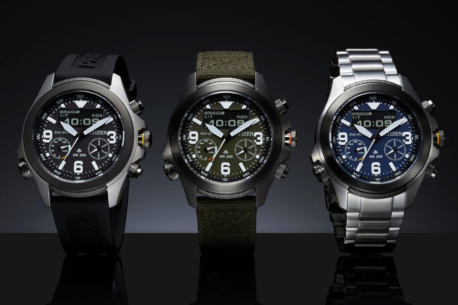 CITIZEN PROMASTER: New Field Watches with MIP LCD – JV1005-02W, JV1007-07E & JV1006-51L