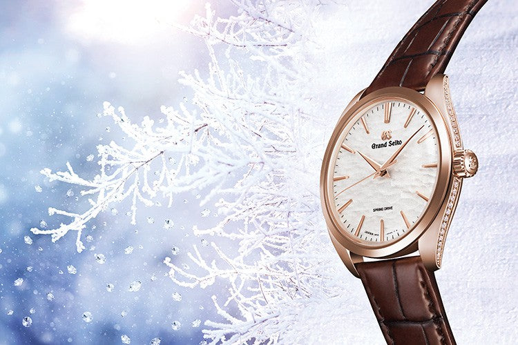A new Spring Drive creation captures the winter scenery of Shinshu, Grand Seiko Elegance Collection SBGY008