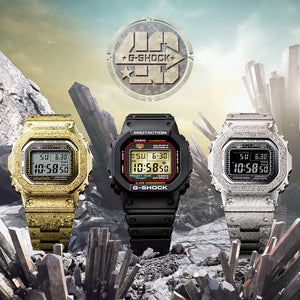 G-SHOCK 40th Anniversary Recrystallized limited-edition timepiece DW-5040PG, GMW-B5000PG-9, and GMW-B5000PS-1 www.watchoutz.com