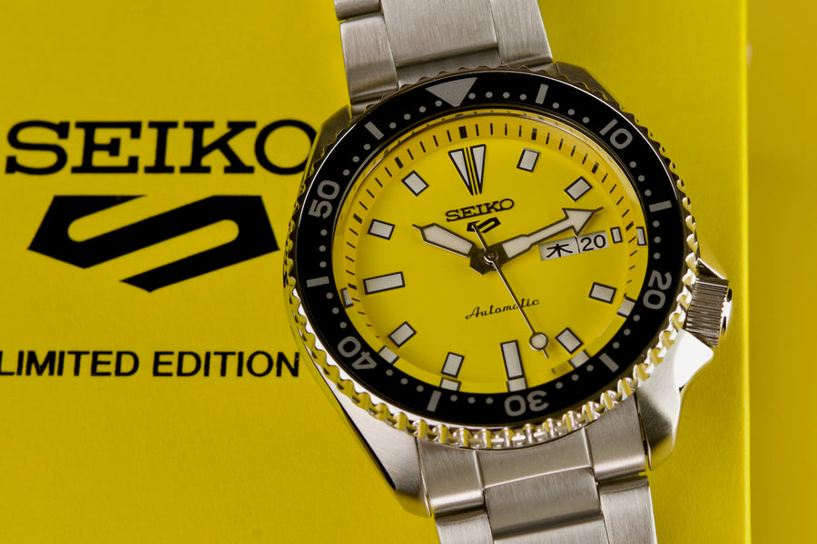 Vibrant Yellow Dial Exclusively Available - The Seiko 5 Sports SBSA193 4K Video Review