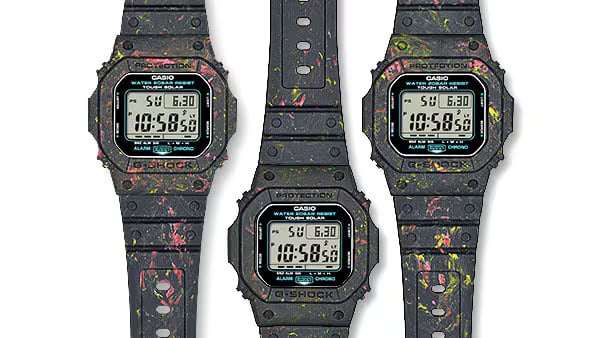 Celebrating G-Shock's Birthday with the Solar-powered G-5600BG-1 Made from Recycled Resin