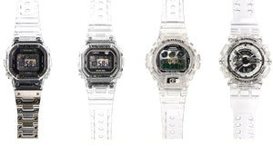 Casio G-Shock 40th Anniversary Clear Remix Series - A Celebration of Durability and Style - DW-5040RX／DWE-5640RX, DW-6940RX-7, GA-114RX / GMA-S114RX & GA-2140RX／GMA-S2140RX WatchOutz.com