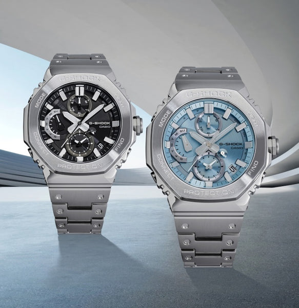 New members from the G-Shock Full Metal Series - The all analog GMC-B2100! GMC-B2100D-1A & GMC-B2100AD-2A