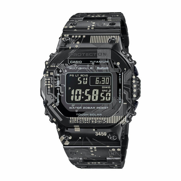 Circuit-inspired Camouflage Mirror Finished Casio G-Shock Full Metal GMW-B5000TCC-1
