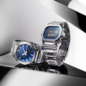 Iconic Design with a New Personality: Unveiling the Full Metal G-SHOCK in Blue - GM-B2100AD-2AJF & GMW-B5000D-2JF WatchOutz.com
