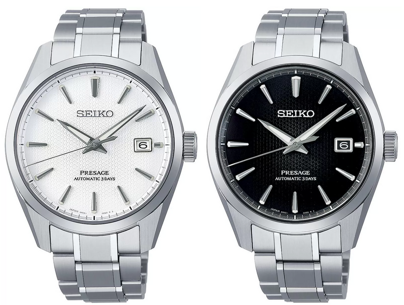 Introducing the Seiko Presage Sharp Edged Series SARX115 and SARX117: Elegant Titanium Watches with Hemp Leaf Pattern