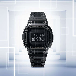 Casio C-shock GMW-B5000CS-1 Full Metal Grid Design Time Tunnel