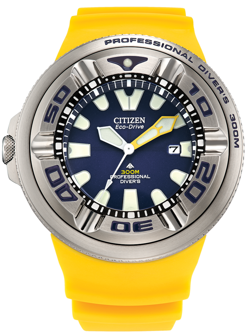 Citizen Promaster Marine Eco-Drive Professional 300M Diver EcoZilla BJ8058-06L www.watchoutz.com