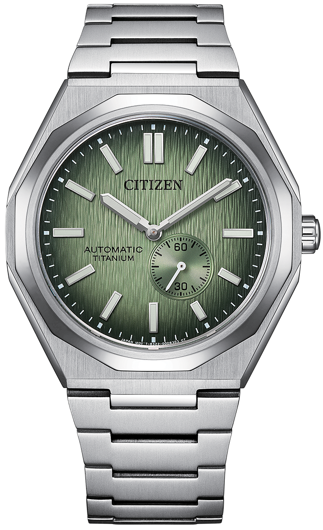 オーシャン　オーダー Citizen Zenshin 60 Titanium NK5020‑58X Automatic Green – WATCH OUTZ