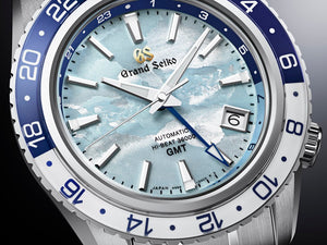 Grand Seiko Sport Collection Automatic HI-BEAT 36000 GMT "Caliber 9S" 25th Anniversary Limited Edition SBGJ275 dial www.watchoutz.com