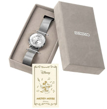 Seiko Metronome Watch × Disney Mickey Mouse Conductor Limited Edition SMW003D presentation box, themed packaging with Disney conductor illustration card. 
