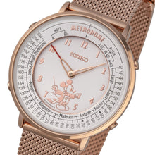 Seiko Metronome SMW005D Pink Gold Conductor Limited Edition side profile showing polished case and crown with pink gold accent finish.