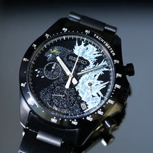 Seiko X GODZILLA -1.0 70th Anniversary Project Collaboration Special Edition Quartz Chronograph face www.watchoutz.com