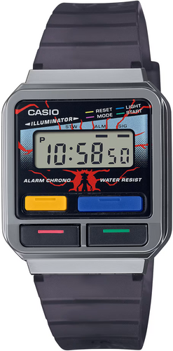 Casio Vintage A120 Series X Stranger Things NETFLIX Collaboration Retro Digital Special Model A120WEST-1A Watchoutz.com, best deal, best online watch shop, fast international shipping, no fake, satisfy customer review, rare casio, buy new japanses watch, horror movies, fan merchandise