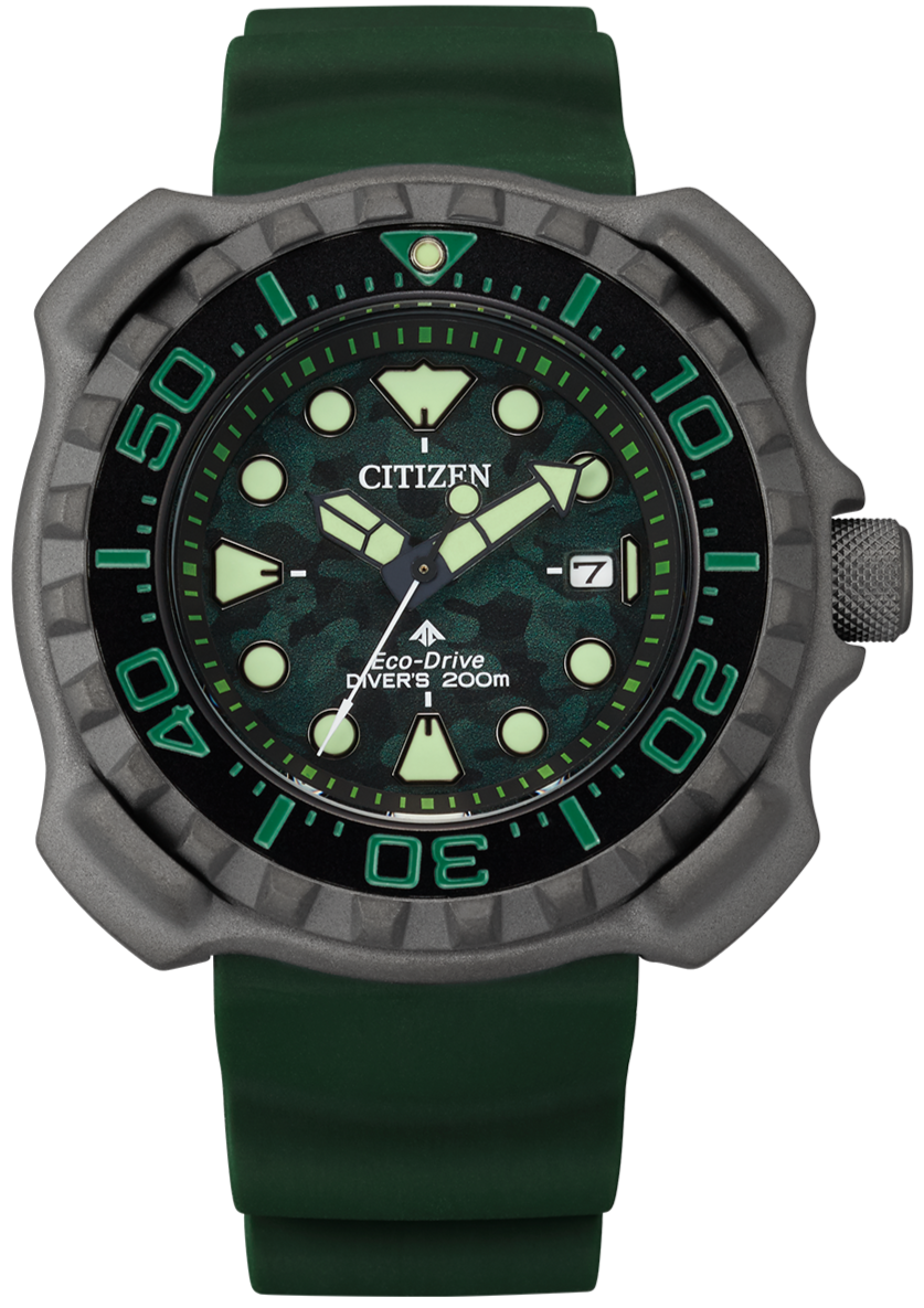 Citizen Eco-Drive Promaster Titanium Diver's 200M Green
