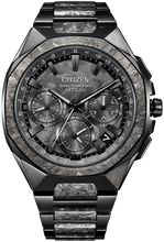 Citizen Attesa CC4107‑80H Satellite Wave GPS Eco‑Drive watch, titanium case & strap, titanim grey-black dial.