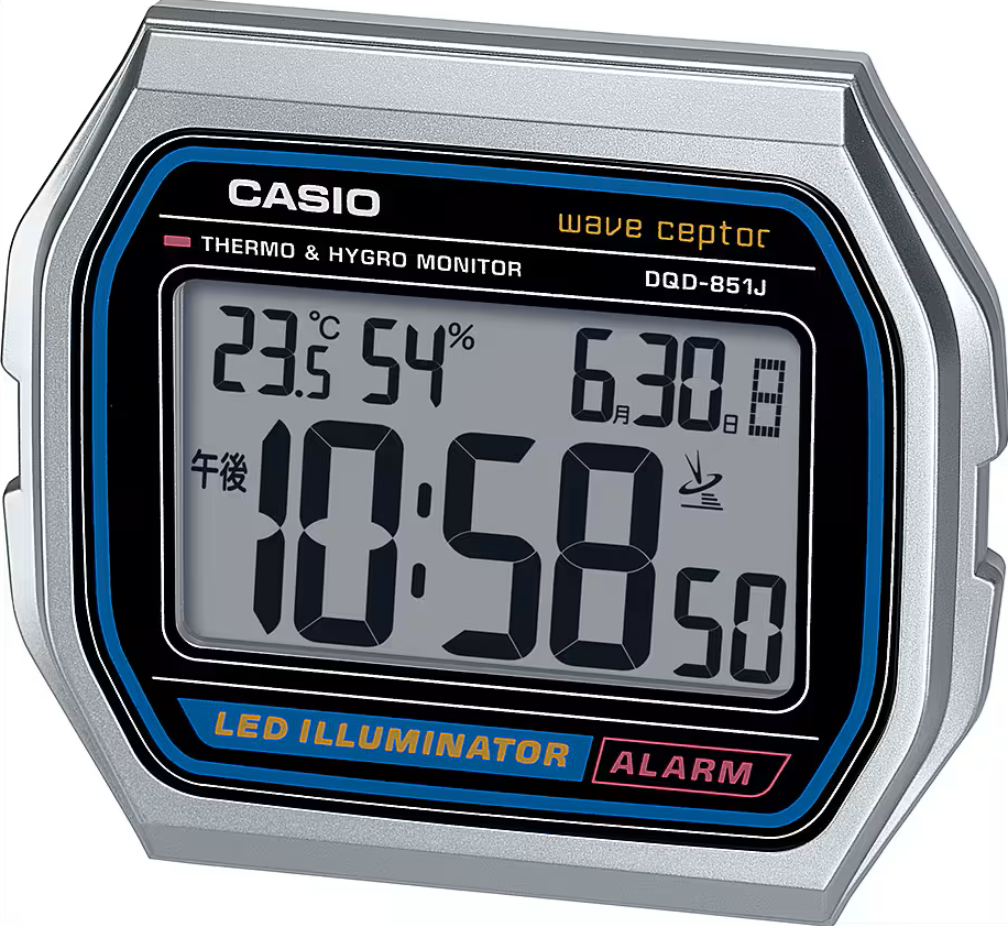 Casio A158 Design Radio-controlled Alarm Table Clock JDM DQD-851J