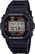 Front View: “Casio G-Shock DW-5600RL-1JF Origin Face 2025 square digital watch front view black bio-resin case”. Available at WatchOutz.com.