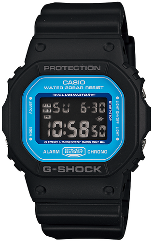 Casio G-Shock DW-5600 Series Breezy Color Sky-Blue Dial DW-5600SN-1, DW-5600SN-1DR. Available at Watchoutz.com, Hong Kong's top online watch shop. Enjoy fast, secure international shipping and shop genuine Japanese watches with over 13 years of exceptional service. Visit Watchoutz International for your horology treasure hunt.
