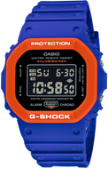 Casio G-Shock 5600 Series Spirited Colors Blue & Orange DW5610SC-2 DW-5610SC-2 DW5610 DW5600 www.watchoutz.com 