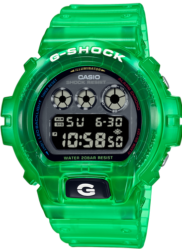 Casio G-Shock 6900 Series Translucent Green Color DW-6900JT-3 Watchoutz.com