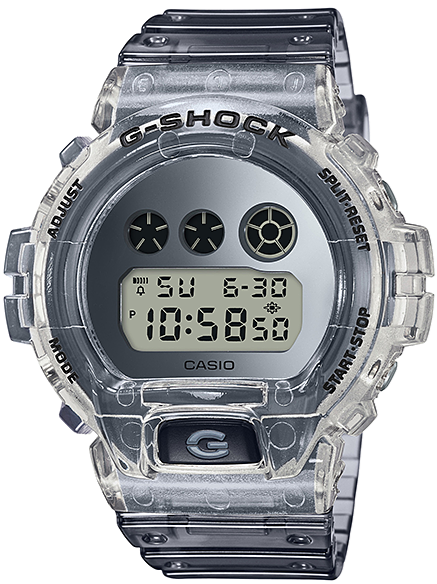 Casio G-Shock 6900 Series Semi Translucent Grey DW-6900SK-1 Watchoutz.com