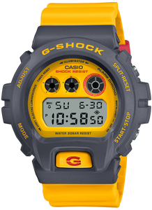 Casio G-Shock 6900 Series "DW-001 Retro Colourway" Yellow Grey DW-6900Y-9 Watchoutz.com